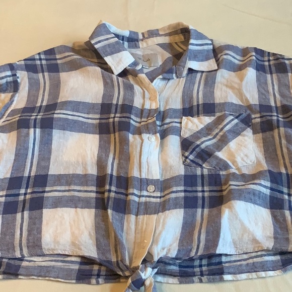 Rails woman’s part linen crop top size S - Picture 1 of 3